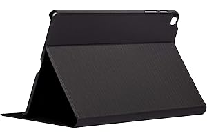 SILVERHT Silver HT - Funda Bookcase Wave con función Soporte para Tablet Samsung Tab A 2019 10,1 Pulgadas (Modelos T510 y T515), Ligera y Delgada. Negro Y Acabados