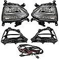 K D Fog LED Lamp Set For Hyundai I20 Elite 2018-2020 Drl With Bulb & Indicator (Pair) Complete Kit