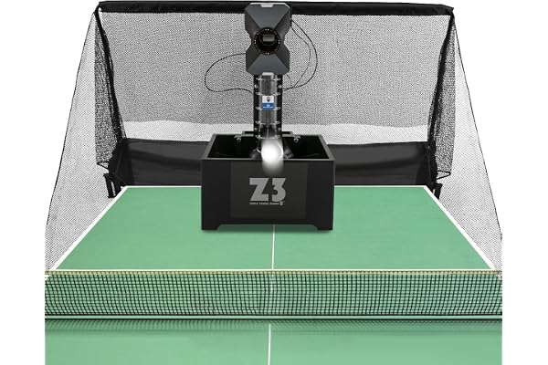 Programmerbar bordtennis-bollmaskin med 10 lägen, inklusive uppsamlingsnät, bolluppsamlingsenhet och 100 ABS-bollar, justerbar i fallvinkel, frekvens, bollhastighet och spinning