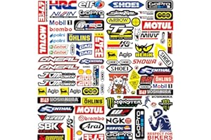 PANYI 3 Bilder Motorrad Aufklebe Racing Aufkleber,Motorbike Stickers Auto Aufkleber Sponsoren Aufkleber Motorrad Helm Aufkleb Geeignet für MotorräDer,Autos,Rennwagen,Helme usw