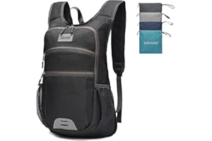 Arvano Mochila Senderismo 10L Mochila Bicicleta, Plegable Ultraligera Pequeña para Hombre Mujer para Deportiva Ciclismo Viaje Esquí Gimnasio Urbana
