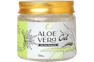 SVATV Gel d'aloe vera naturel pour le visage, la peau, les cheveux et les coups de soleil avec gel pressé à froid, végétalien, non parfumé | Convient à tous les types de peau - 200g