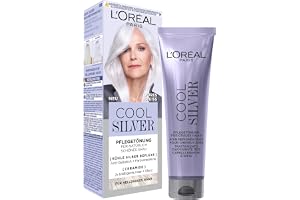 L'Oréal Paris hårfärg, anti-gulnyans, färgförädlad vård med ceramider, för ljusgrå hår, coolsilver, färg: ren