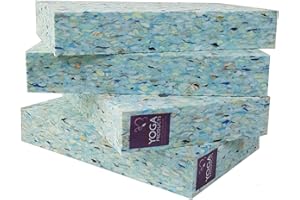 DIOVERDE 4 x Recycled Chip Foam FULL Yoga Blocks by Ruth White Yoga Products Ltd