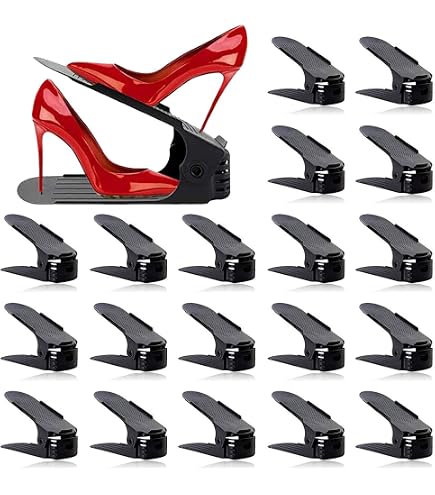 10 Supports à Chaussures Réglables NCKIHRKK - Range Chaussures Gain De Place - Pour Placard Et Dressing