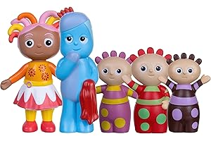 In The Night Garden Toy Figure Set, including, Igglepiggle, Upsy Daisy & the Tombliboos. Cbeebies TV Show. Toddler toys, Aged 18ms+. Includes 5 figures.