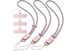SURPHY 3-pack telefonarmband med mobiltelefonflik, mobiltelefonsnodd, telefonrem med 2-färgsflätad, handledsband