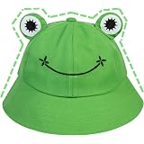 CHAW - Cappello estivo in cotone a forma di rana, unisex per pescatori,  cappello a forma di rana Nero 53/55 cm : Amazon.it: Abbigliamento