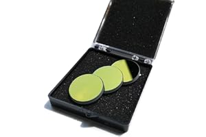 CNCOLETECH 3 Stück K9 Glas Spiegel beschichtet Gold Durchmesser: 20 mm für CO2 Laser Gravur Schneiden 40 W oder 50 W