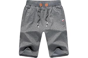 LVCBL Kurze Hosen Herren Shorts Herren Sommer Freizeithose Baumwolle Mit Tunnelzug M-3XL