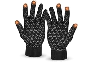 SIHOHAN Thermal Gloves for Men and Women - Winter Touch Screen Gloves with Anti-Slip and Warm Lining for Driving, Running, Cycling