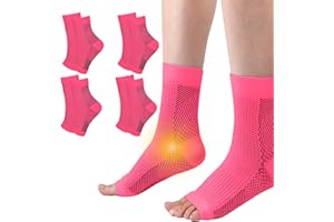 cheap4uk Compression Socks Women's Men's Ankle Bandage Orthopaedic Neuropathy Ankle Bandage Foot Bandage Achilles Tendon Bandage for Plantar Fasciitis Arthritis Foot Bandages Heel Spurs