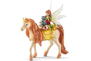 Schleich BAYALA 70567- Ensemble de 3 Pièces avec Fée Marween et sa Licorne Scintillante - Comprend Une Figurine de Fée Magique et Une Licorne pour des Jeux Imaginatifs - Cadeau pour Enfants dès 5 Ans