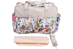 ZERODIS Mummy Messenger Bag Diaper Bags, Large Capacity Maternal Mother Baby Nursing Handbag Portable Nappy Changing Bag Tote Travel Backpack for Mum Daddy (#1)