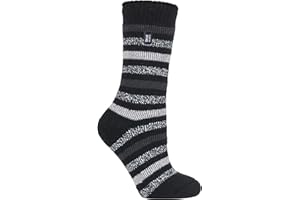 HEAT HOLDERS - Femme Chaudes Polaire Fantaisie Chaussettes Thermiques pour Hiver