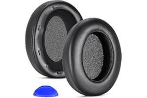 DEFEAN WH XB910N - Cuscinetti di ricambio compatibili con cuffie Sony WH-XB910 XB910N con riduzione del rumore con bassi extra, (non adatto al modello WH-H910N), con pelle proteica morbida (nero)