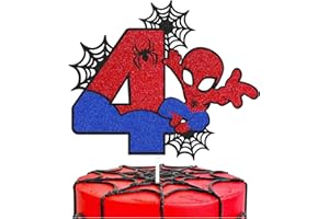 YOOYEH 1 PCS Party Cake Toppers, Cartoon Movie Themed Happy Birthday Party Supplies Decorations for Boys Girls Decorations (1th) (1th) (4th)