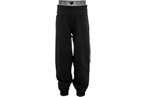 Brody & Co. Childrens Dance Joggers Girls Tracksuit Pants Jogging Bottoms Roll Up Cuff Gym Games