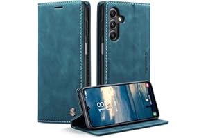 Monweicz Mobile Phone Case for Samsung Galaxy A56 Case Premium Leather Folding Flip Case Magnetic Card Slot Stand Function Flip Case Protective Cover for Samsung Galaxy A56 - Teal Green