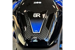 Resin Bike Motorcycle 3D Stickers Compatible with Suzuki GSX 8R 2024-2025 Blue. Bike Tank Protector from Impact and Scratches. Sticker 3D Resin Gadget Moto