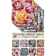 Summer Flowers Vintage Paper Pack - 24 Sheets 15x15cm For Scrapbooking & Crafts
