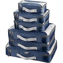 Set Di 3/6/7 Cubi Organizzatori Per Valigia - G4Free, Leggeri, Con Cerniere, Per Viaggi - Foto 3