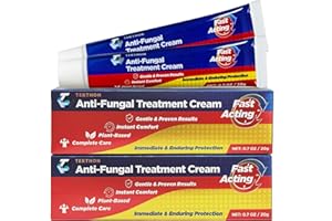 Terthon Herbal Antifungal Cream: Treatment for Ringworm, Jock Itch, Athlete’s Foot & Fungal Skin Infections – Natural, Fast-Acting Formula for Adults and Kids (20g (2 Pack))