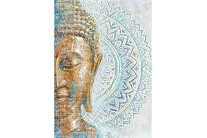 QENSPE 5D Diamond Painting Kits, Buddha Diamond Art Kits for Adults, Full Drill Statue Diamond Painting Kits for Beginner Buddha Statue Crystal Picture Art for Home Wall Decor 30x40cm