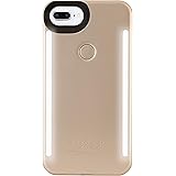 LuMee Duo LD-IP7PLUS-GOLDMT-NA LED dual sided illuminated Selfie Case for Apple iPhone 8/7/6s/6 Plus in Gold Matte