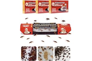 SOSALUK 30 Pièges Anti Cafard Puissant Piege a Cafard et blattes Collant Piège Cafard Efficace Produit Cafard Puissant Professionnel Non Toxique pour Maison Cuisine Garage Salon Bureau