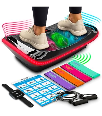 Plateforme Vibrante Klar Fit Vibe 4DX Pro – 300 W, 20 Vitesses, 8 Modes, 120 Kg Max, Afficheur LCD, Télécommande, Pour Cellulite Et Musculation