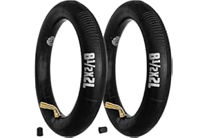 MOOVMOOV - 2 dętki 8 1/2 x 2L zawór kątowy 70/90 | Do hulajnogi elektrycznej: Urban xR1, Kickway E1, SoFlow S04 itp. | Doskonała jakość i grubość: CY458212L