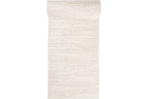 Mazovia Teppich Läufer Flur - Modern Teppichläufer - Kurzflor Flurläufer für Vorzimmer, Schlafzimmer, Küche - ÖKO-TEX Zertifiziert - Meterware - Creme - 100 x 400 cm