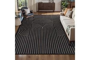 Tangsoo Rainbow Easy Jute Area Rug 4x6 Washable Rug for Indoor Outdoor Patio