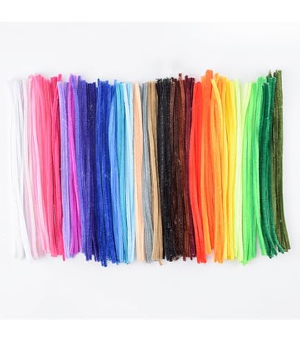 Fil Chenille Vert 600PCS Fils Chenille Cure Pipe Vert Fils