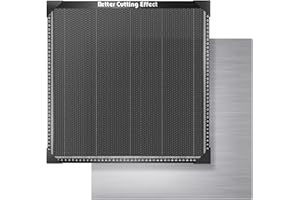 Table en nid d'abeille Ortur Pour Graveurs Laser, Graveurs 440 x 440 x 22 mm Avec Plaque de Base en Aluminium