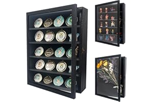 GraduationMall Shadow Box Frame with Removable Shelves,11x14 Black Deep Memory Box Display Case for Military Medals Flowers Keepsake Collectibles
