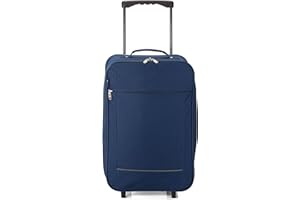BENZI Maleta de Cabina Plegable, Equipaje de Mano, Especial Low Cost.(BZ5375 Azul Marino)