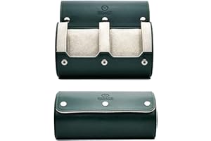 M MIRAGE LUXURY TRAVEL Watch Case for Men - Watch Roll Travel Case - Storage Organizer and Display - Mirage Watch Roll Case…