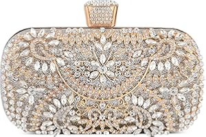 DIRRONA Strass Femmes Pochette Élégant Dames Mariage Sac à Main Exquis Brillant Pochette Réunion Annuelle Sacs De Bal Pour Femme Sac à Bandoulière Chaîne Sac De Soirée Diamant Argent A