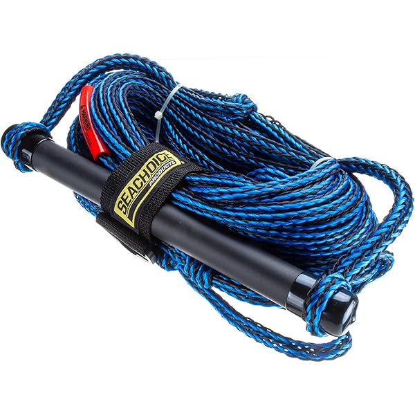 Seachoice 86738 Watersports Tube Tow Bungee Rope, 50 Ft Long Tows Up To 4 Riders