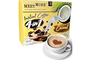 ‎CAVUMI Meet More-Kaffee Kokosnuss- Instantkaffee mit Kokosnuss - Premium Qualität - exotischer fruchtiger Geschmack - 270g