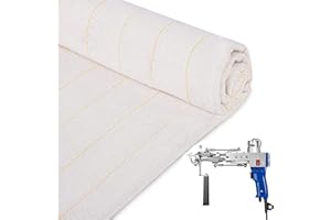 VEHIPA Tissu De Tufting Primaire Avec Lignes MarquéEs, Tissu De Support De Tapis, Tissu De Moines Pour Pistolet à Tufter De Tapis, Aiguille à PoinçOnner (2,1 X 1m)