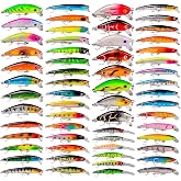 Valkyrie 59 Adet Karışık Minnow Crankbait Swimbait Rapala Sahte Yem Olta Seti Balık İğnesi
