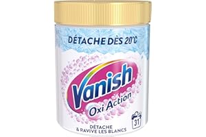 Vanish Oxi Action Booster de Blancheur - Détachant Textile & Raviveur de Blancheur - Poudre 940g