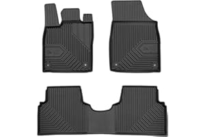 M MOTOS Tapis de Sol Caoutchouc pour Volkswagen ID.3 Depuis 2019 Améliorez Votre Confort de Voyage avec Le Tapis Noir antidérapant Auto No.77- Tapis Voiture Tous Temps pour Voiture, Protection Contre