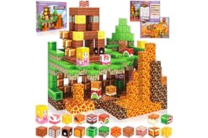 BUOAZR Blocchi magnetici da costruzione 100 pezzi per bambini dai 3 anni in su, ragazzi e ragazze,Giocattoli Educativi da Costruzione, Regalo Giocattolo Magnetico dai 3 4 5 6 7 9 10-12 anni