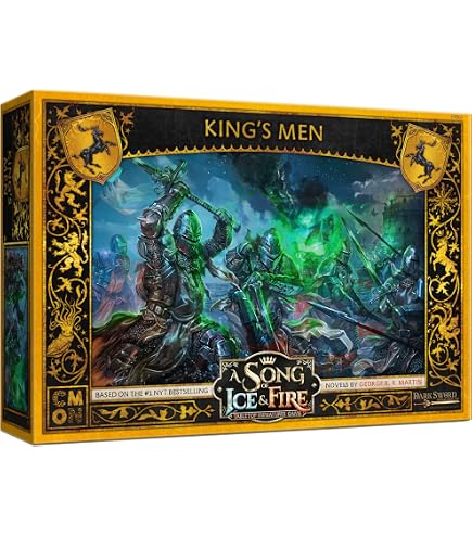 CMON A Song Of Ice And Fire Tabletop – Baratheon Halberdiers Unit Box, Strategiespiel Ab 14 Jahre