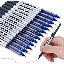 Sooez Penne Gel Premium Con Fusto In Metallo - Set Da 5 Penne A Punta Fine 0,5 Mm - Inchiostro Nero Di Qualità Tedesca - Scrittura Fluida Per Scuola E Ufficio - 2