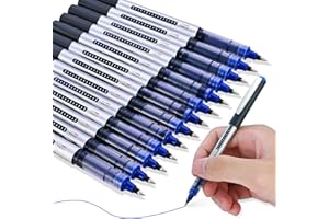 GOLDGE 13 Pezzi Penne a Sfera Blu, 0.5MM Penna Roller a Inchiostro Liscio ad Asciugatura Rapida Penne a Inchiostro Liquido Liscio Forniture di Cancelleria per Casa Scuola Ufficio